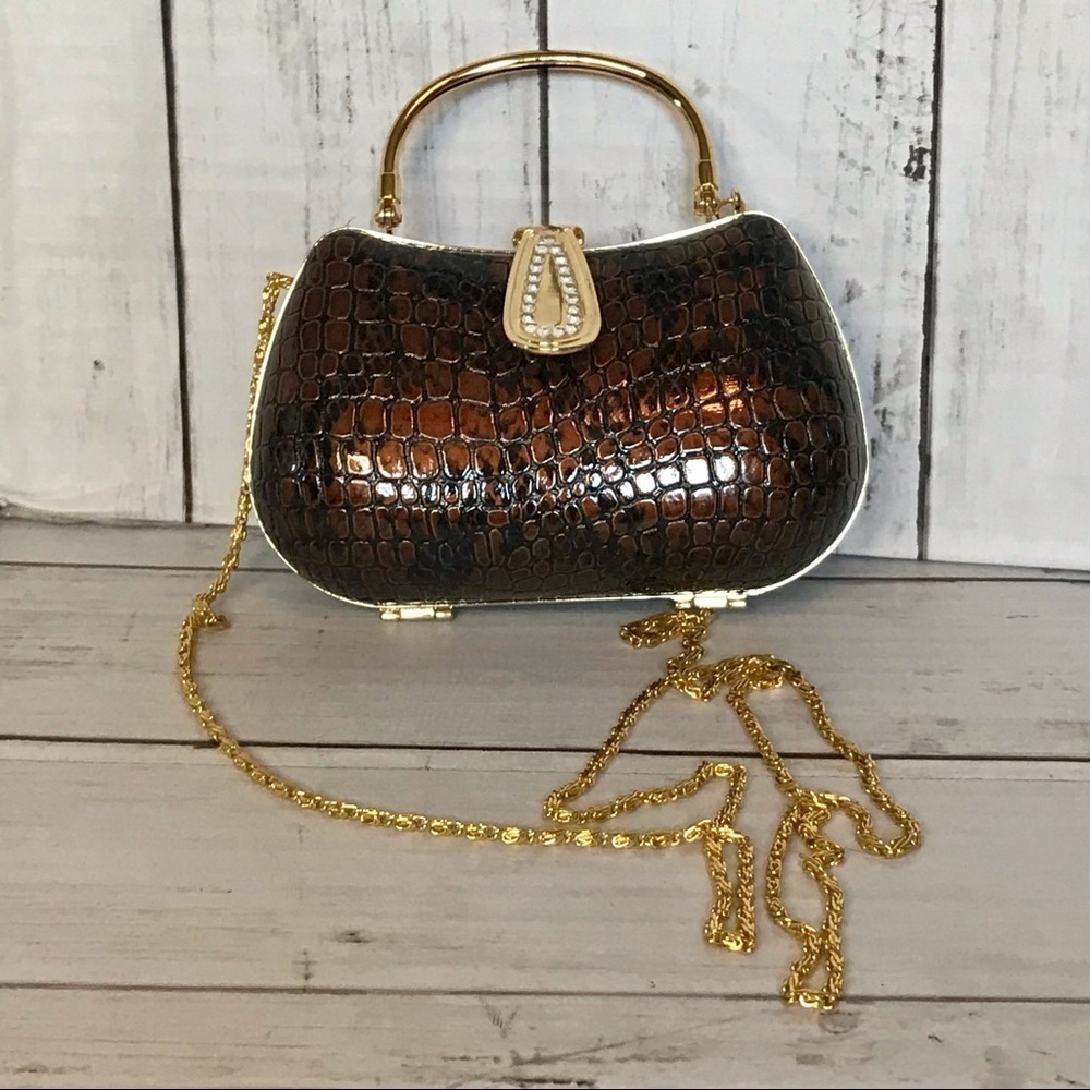 Fancy "Croc" Embellished Mini-Bag